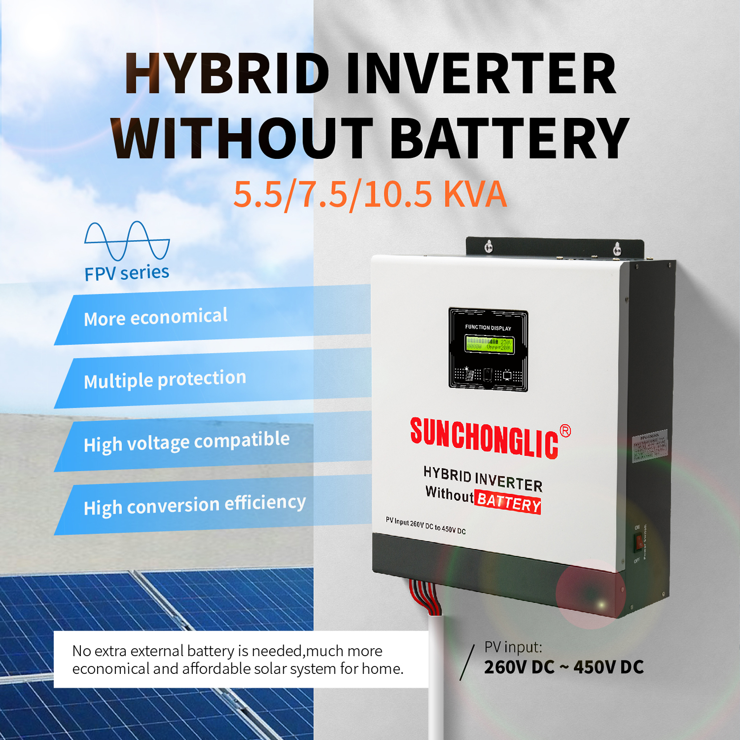 Hybrid Solar Inverter - Solar Inverter Without Battery